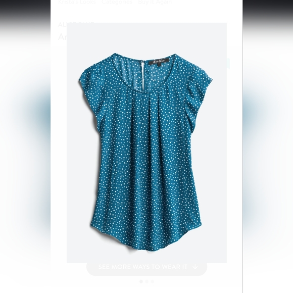 Ambriz Pleat Front Detail Blouse - Picture 8 of 10